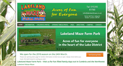 Desktop Screenshot of lakelandmaze.co.uk