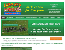 Tablet Screenshot of lakelandmaze.co.uk